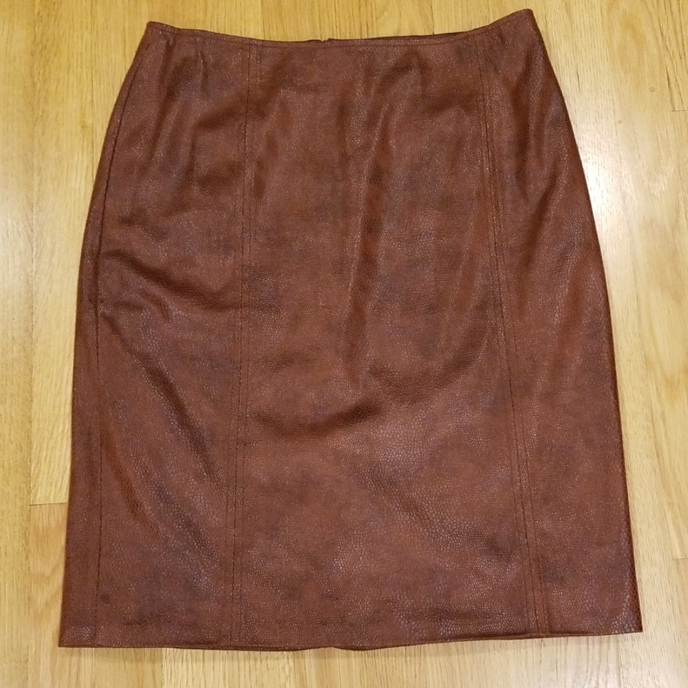 Chico's Faux Leather Skirt